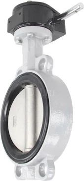 Затвор дисковый поворотный ABRA Ду450 Ру16 BUV-VF863D, межфланцевый, корпус - чугун, диск - нержавеющая сталь, редуктор, NBR в Нижнем Новгороде