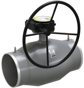 Кран шаровый LD КШЦПР Energy Regula стальной ст 20 Ду150/125 Ру2,5МПа с редуктором в Нижнем Новгороде