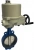 Затвор дисковый поворотный ABRA Ду450 Ру16 BUV-VF826D, межфланцевый, корпус - чугун, диск - чугун, с электроприводом, EPDM в Нижнем Новгороде