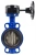 Затвор дисковый поворотный ABRA Ду450 Ру16 BUV-VF826D, межфланцевый, корпус - чугун, диск - чугун, редуктор, EPDM в Нижнем Новгороде